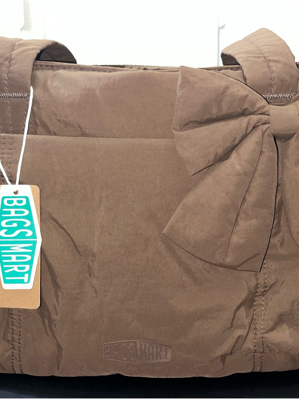 Bagsmart Brown Bow Tote Bag